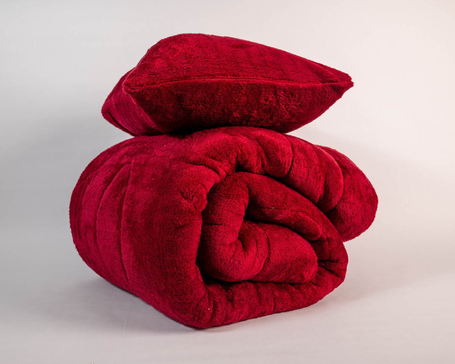 Maroon Fiber Duvet Set